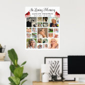 Poster Mémorial Cardinal Fleurs 21 Collage de photos (Bureau à domicile)