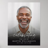 Poster Memorial Celebrating the Life of Photo Script (Devant)