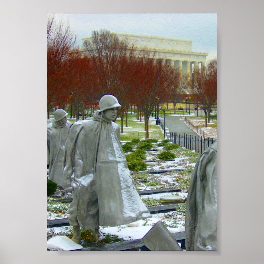 Poster mémorial coréen washington (Devant)