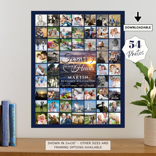 Poster Mémorial Coucher de soleil 54 Photo À JAMAIS DANS 