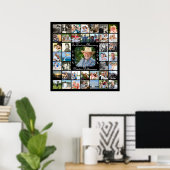 Poster Mémorial dans la mémoire d'amour 41 photo collage  (Bureau à domicile)