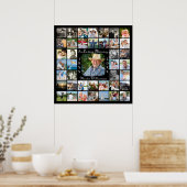 Poster Mémorial dans la mémoire d'amour 41 photo collage  (Cuisine)