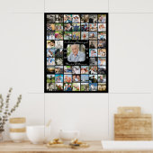 Poster Mémorial dans la mémoire d'amour 55 photo collage  (Cuisine)