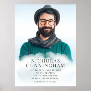 Poster Mémorial Dans les Nuages Moderne Classique Photo S