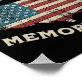 Poster Memorial Day American Flag Memorial Day 4 Jul (Coin)