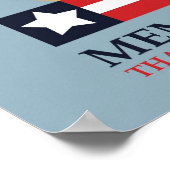 Poster Memorial Day, Merci pour votre service (Coin)