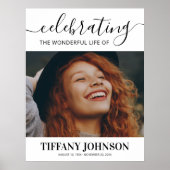 Poster Mémorial de célébration de la vie (Devant)