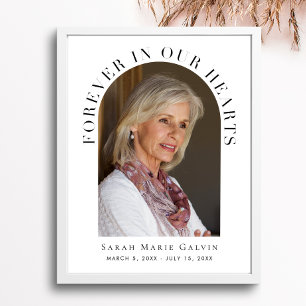 Poster Mémorial de funérailles photo Forever In Our Heart