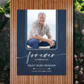 Poster Mémorial de la photo de simple funérailles