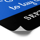 Poster Mémorial de la Police En souvenir affectueux Objet (Coin)