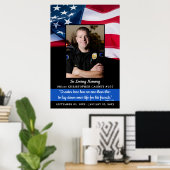 Poster Mémorial de la Police En souvenir affectueux Souve (Bureau à domicile)