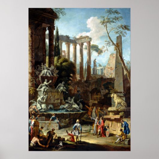Poster Mémorial de l'amiral Sebastiano Ricci Marco Ricci (Devant)