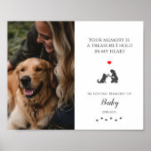 Poster Mémorial de photo d'animal de compagnie Citation d (Devant)