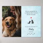 Poster Mémorial de photo d'animal de compagnie Citation d (Devant)