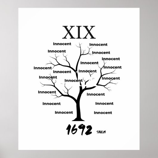 Poster Mémorial de Salem Witch (Devant)