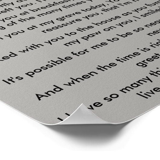 Poster Mémorial des animaux (Coin)