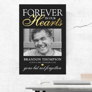 Poster Mémorial des funérailles de l'or noir