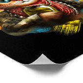 Poster Mémorial drôle ukrainien chat soldat journée rétro (Coin)