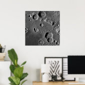 Poster Mémorial Du Cratère De Lune - Cratères Nommés Pour (Bureau à domicile)