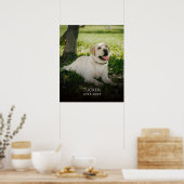 Poster Mémorial du nom de l'animal de compagnie personnal (Cuisine)