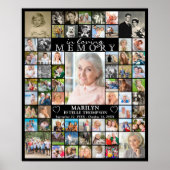 Poster Mémorial EN MÉMOIRE AFFECTUEUSE 66 Collage de phot (Devant)