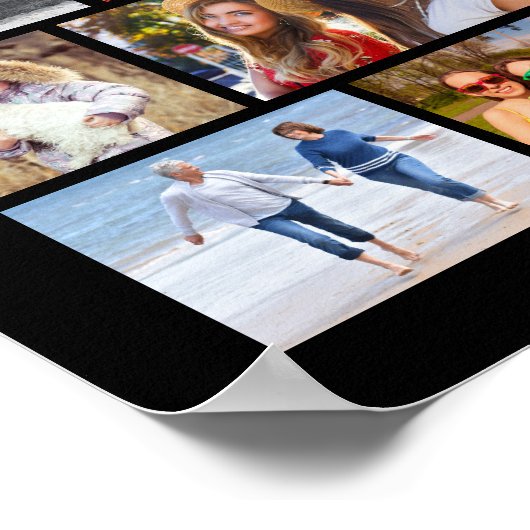 Poster Mémorial EN MÉMOIRE AFFECTUEUSE Écriture 59 Collag (Coin)