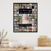 Poster Memorial IN LOVING MEMORY 61 Photo Collage Black (Cuisine)