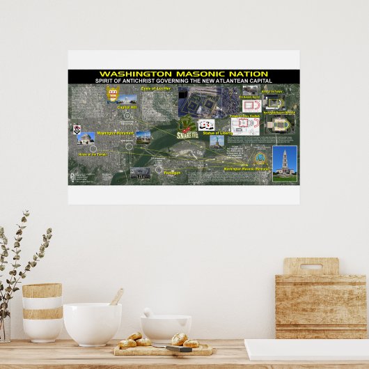 Poster Mémorial masonique de Washington - 2 (Cuisine)