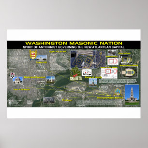 Poster Mémorial masonique de Washington - 2