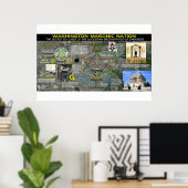 Poster Mémorial masonique de Washington - 7 (Bureau à domicile)