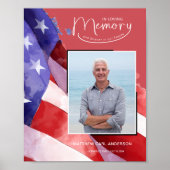 Poster Mémorial militaire du drapeau américain (Devant)