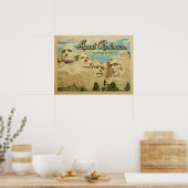 Poster Mémorial national du Mont Rushmore (Cuisine)