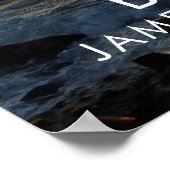 Poster Mémorial Photo du coucher de soleil sur l'océan En (Coin)