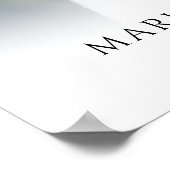 Poster Memorial Photo Elegant Script Funeral Welcome Sign (Coin)