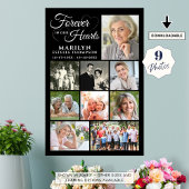Poster Mémorial pour toujours dans nos coeurs 9 Collage d