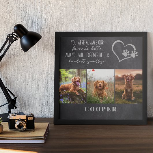 Poster Mémorial préféré de l'au revoir le plus difficile