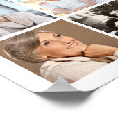 Poster Mémorial rose floral Forever Hearts 33 Photo (Coin)