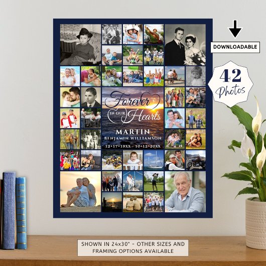 Poster Memorial Sunset 42 Photo FOREVER DANS NOS COEURS