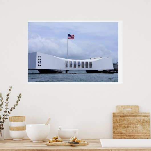 Poster Mémorial USS Arizona (Cuisine)
