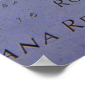 Poster Mémorial zéro 9-11 au sol (Coin)