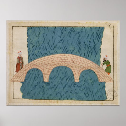 Poster Memorie Turchesche' représentant le pont de Galata (Devant)