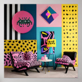 Poster Memphis Design Reception Dream (Devant)