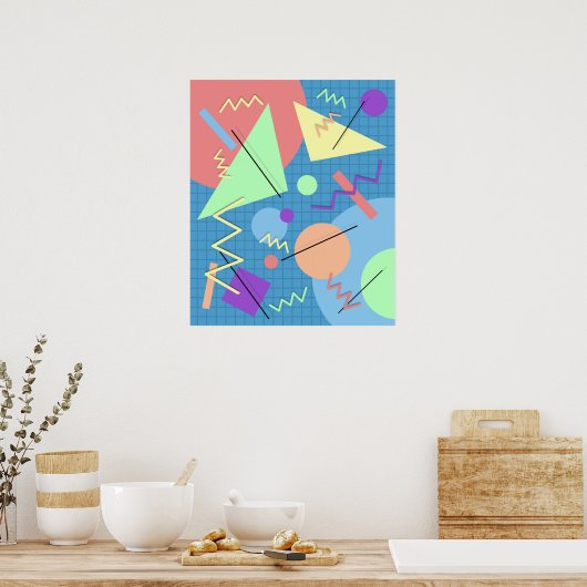 Poster Memphis No 6 (Cuisine)