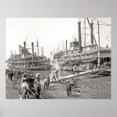 Poster Memphis Riverboats (Devant)