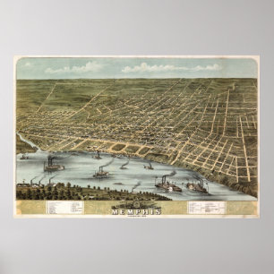 Poster Memphis (Ruger) - BigMapBlog.com 1870