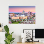 Poster Memphis, Tennessee, États-Unis (Bureau à domicile)