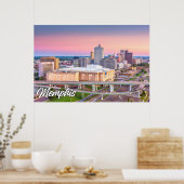 Poster Memphis, Tennessee, États-Unis (Cuisine)