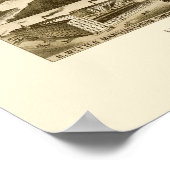 Poster Memphis, TN Carte panoramique - 1887 (Coin)