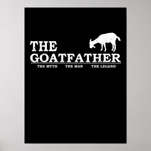 Poster Men Goat Far Pet Lover Fars Day (Devant)