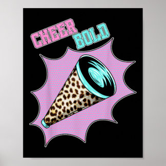 Poster Menace de pom-pom girl drôle et audacieuse